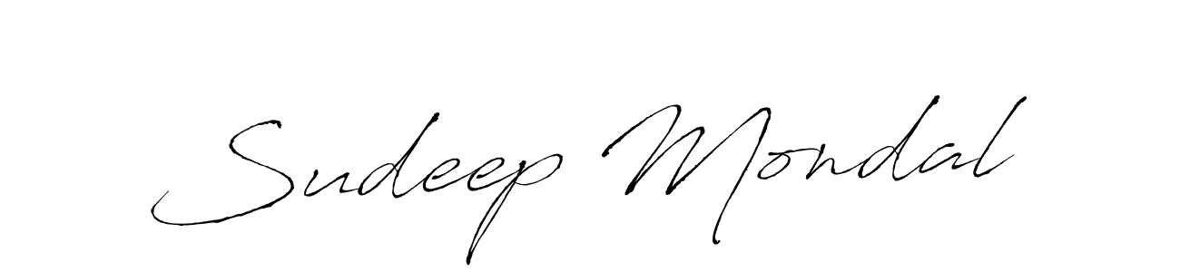 Create a beautiful signature design for name Sudeep Mondal. With this signature (Antro_Vectra) fonts, you can make a handwritten signature for free. Sudeep Mondal signature style 6 images and pictures png