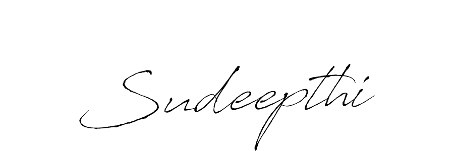 Make a beautiful signature design for name Sudeepthi. With this signature (Antro_Vectra) style, you can create a handwritten signature for free. Sudeepthi signature style 6 images and pictures png