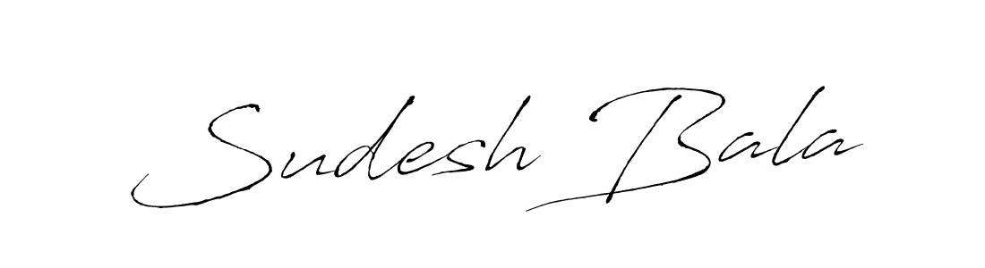 How to make Sudesh Bala signature? Antro_Vectra is a professional autograph style. Create handwritten signature for Sudesh Bala name. Sudesh Bala signature style 6 images and pictures png