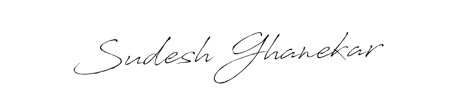 This is the best signature style for the Sudesh Ghanekar name. Also you like these signature font (Antro_Vectra). Mix name signature. Sudesh Ghanekar signature style 6 images and pictures png