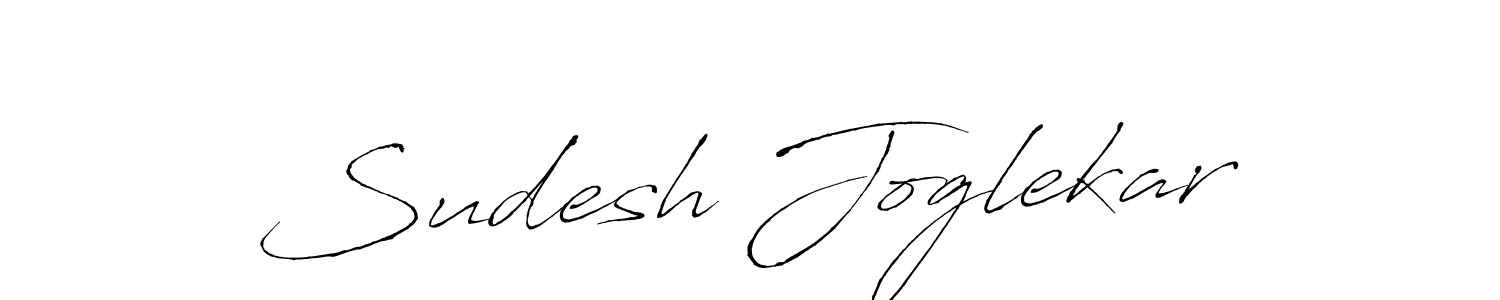 Make a beautiful signature design for name Sudesh Joglekar. With this signature (Antro_Vectra) style, you can create a handwritten signature for free. Sudesh Joglekar signature style 6 images and pictures png