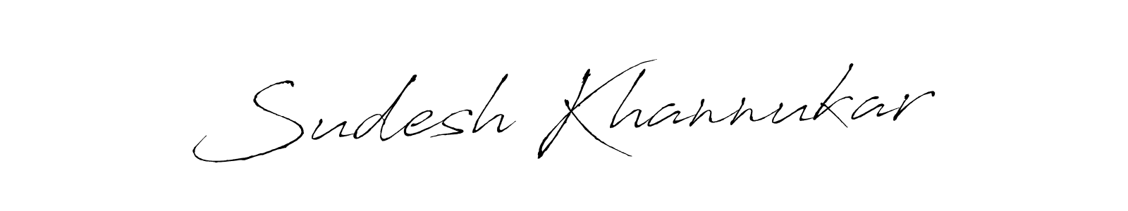 Use a signature maker to create a handwritten signature online. With this signature software, you can design (Antro_Vectra) your own signature for name Sudesh Khannukar. Sudesh Khannukar signature style 6 images and pictures png