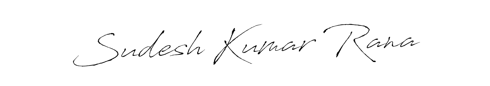Use a signature maker to create a handwritten signature online. With this signature software, you can design (Antro_Vectra) your own signature for name Sudesh Kumar Rana. Sudesh Kumar Rana signature style 6 images and pictures png