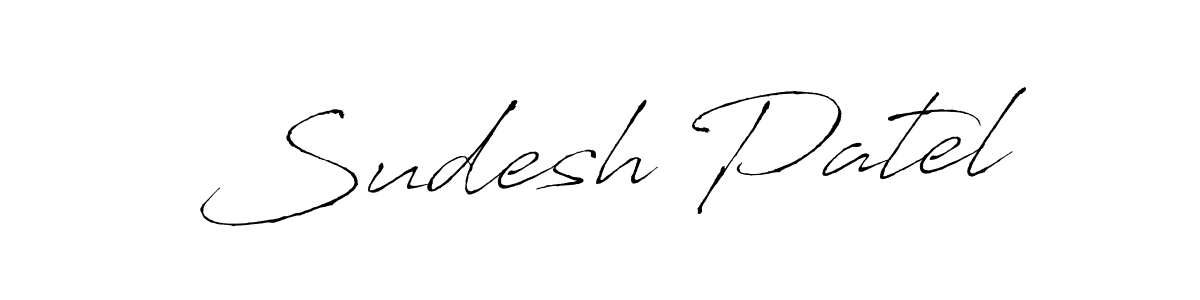 Design your own signature with our free online signature maker. With this signature software, you can create a handwritten (Antro_Vectra) signature for name Sudesh Patel. Sudesh Patel signature style 6 images and pictures png