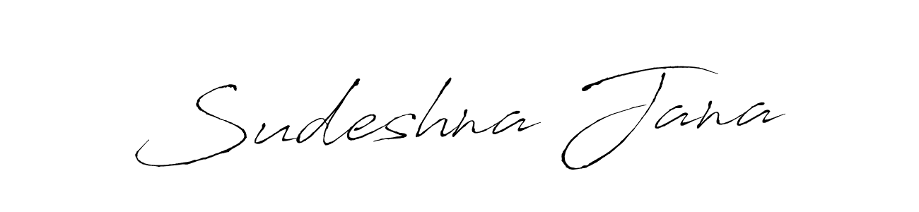 You should practise on your own different ways (Antro_Vectra) to write your name (Sudeshna Jana) in signature. don't let someone else do it for you. Sudeshna Jana signature style 6 images and pictures png