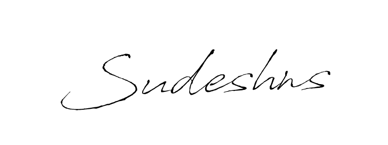 Create a beautiful signature design for name Sudeshns. With this signature (Antro_Vectra) fonts, you can make a handwritten signature for free. Sudeshns signature style 6 images and pictures png