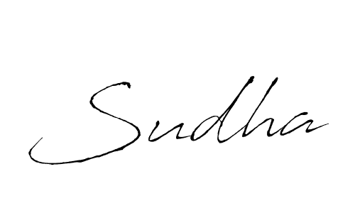 How to make Sudha signature? Antro_Vectra is a professional autograph style. Create handwritten signature for Sudha name. Sudha signature style 6 images and pictures png