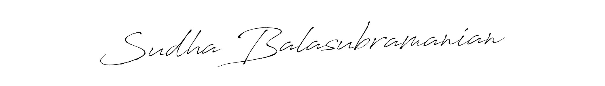 Sudha Balasubramanian stylish signature style. Best Handwritten Sign (Antro_Vectra) for my name. Handwritten Signature Collection Ideas for my name Sudha Balasubramanian. Sudha Balasubramanian signature style 6 images and pictures png