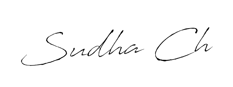 Also You can easily find your signature by using the search form. We will create Sudha Ch name handwritten signature images for you free of cost using Antro_Vectra sign style. Sudha Ch signature style 6 images and pictures png