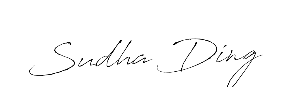 Similarly Antro_Vectra is the best handwritten signature design. Signature creator online .You can use it as an online autograph creator for name Sudha Ding. Sudha Ding signature style 6 images and pictures png