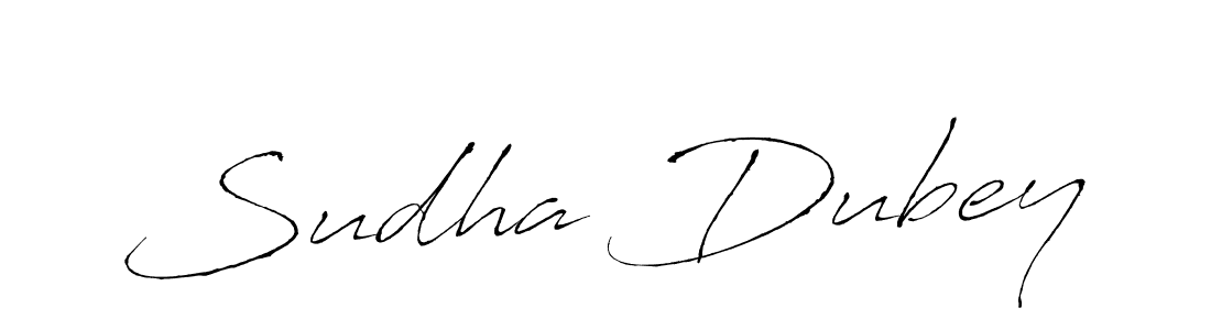 Sudha Dubey stylish signature style. Best Handwritten Sign (Antro_Vectra) for my name. Handwritten Signature Collection Ideas for my name Sudha Dubey. Sudha Dubey signature style 6 images and pictures png