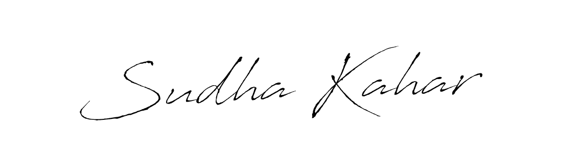 Sudha Kahar stylish signature style. Best Handwritten Sign (Antro_Vectra) for my name. Handwritten Signature Collection Ideas for my name Sudha Kahar. Sudha Kahar signature style 6 images and pictures png