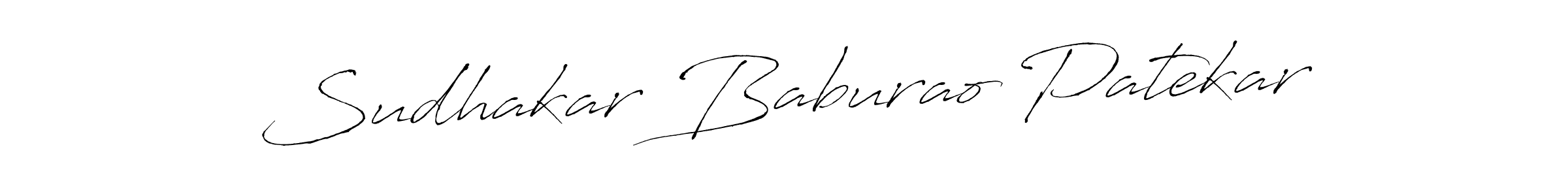 How to make Sudhakar Baburao Patekar signature? Antro_Vectra is a professional autograph style. Create handwritten signature for Sudhakar Baburao Patekar name. Sudhakar Baburao Patekar signature style 6 images and pictures png