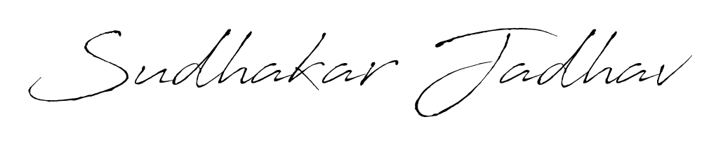 Style your name Sudhakar Jadhav with confidence using Antro_Vectra signature design. Simple, elegant, and ready for immediate document use. Sudhakar Jadhav signature style 6 images and pictures png