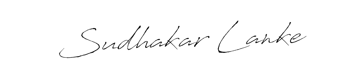 Use a signature maker to create a handwritten signature online. With this signature software, you can design (Antro_Vectra) your own signature for name Sudhakar Lanke. Sudhakar Lanke signature style 6 images and pictures png