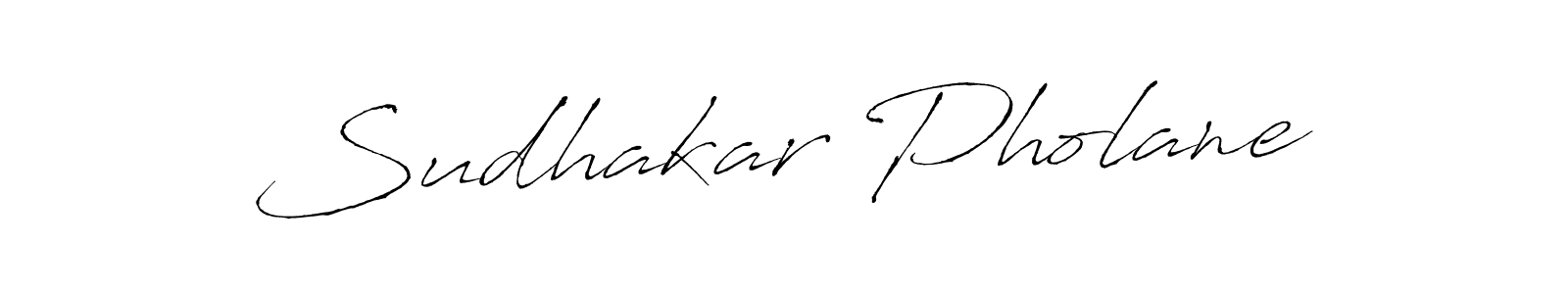 Sudhakar Pholane stylish signature style. Best Handwritten Sign (Antro_Vectra) for my name. Handwritten Signature Collection Ideas for my name Sudhakar Pholane. Sudhakar Pholane signature style 6 images and pictures png