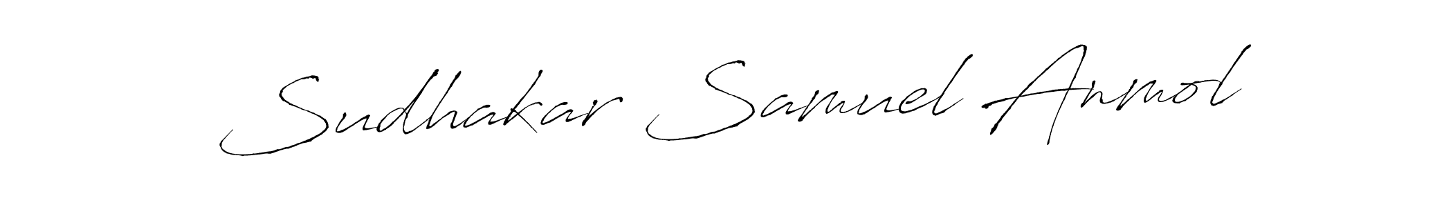 This is the best signature style for the Sudhakar Samuel Anmol name. Also you like these signature font (Antro_Vectra). Mix name signature. Sudhakar Samuel Anmol signature style 6 images and pictures png