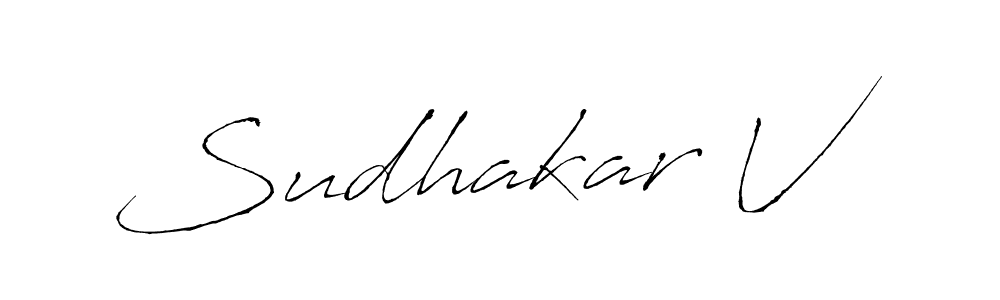 Make a beautiful signature design for name Sudhakar V. Use this online signature maker to create a handwritten signature for free. Sudhakar V signature style 6 images and pictures png