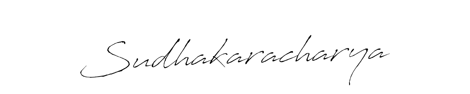 Create a beautiful signature design for name Sudhakaracharya. With this signature (Antro_Vectra) fonts, you can make a handwritten signature for free. Sudhakaracharya signature style 6 images and pictures png