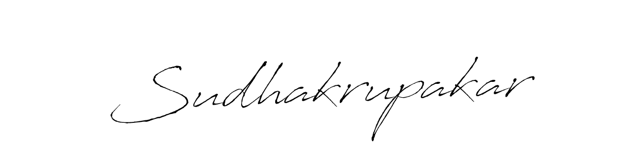 How to make Sudhakrupakar name signature. Use Antro_Vectra style for creating short signs online. This is the latest handwritten sign. Sudhakrupakar signature style 6 images and pictures png