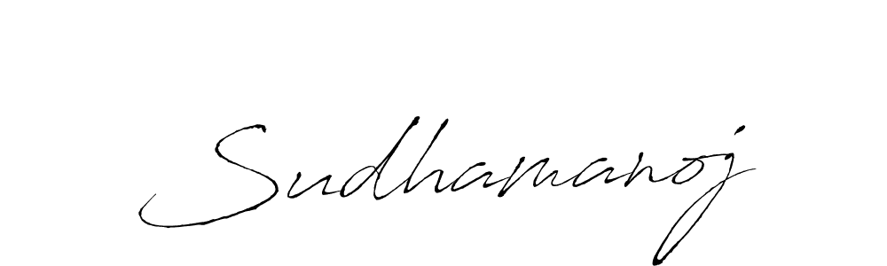 The best way (Antro_Vectra) to make a short signature is to pick only two or three words in your name. The name Sudhamanoj include a total of six letters. For converting this name. Sudhamanoj signature style 6 images and pictures png