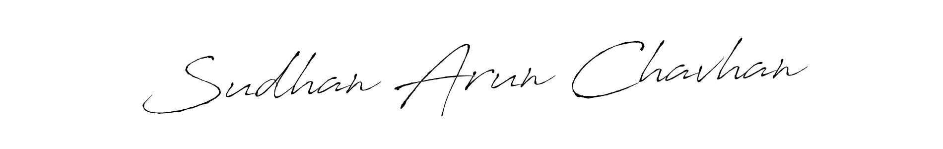 Make a beautiful signature design for name Sudhan Arun Chavhan. Use this online signature maker to create a handwritten signature for free. Sudhan Arun Chavhan signature style 6 images and pictures png