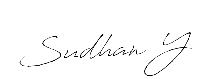 Make a beautiful signature design for name Sudhan Y. Use this online signature maker to create a handwritten signature for free. Sudhan Y signature style 6 images and pictures png