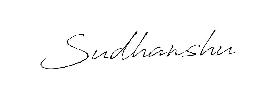 Design your own signature with our free online signature maker. With this signature software, you can create a handwritten (Antro_Vectra) signature for name Sudhanshu. Sudhanshu signature style 6 images and pictures png