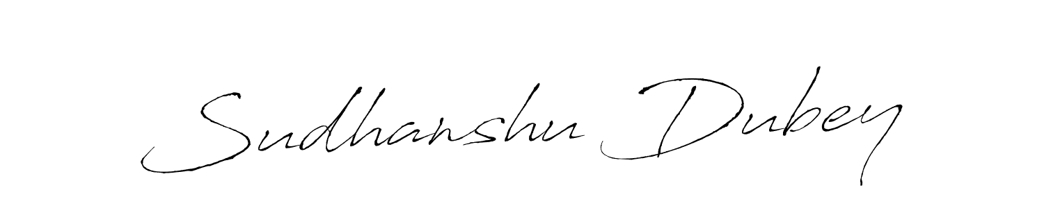 You should practise on your own different ways (Antro_Vectra) to write your name (Sudhanshu Dubey) in signature. don't let someone else do it for you. Sudhanshu Dubey signature style 6 images and pictures png