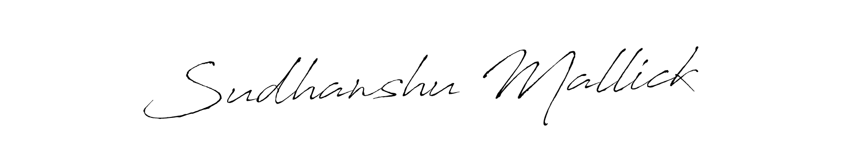 You should practise on your own different ways (Antro_Vectra) to write your name (Sudhanshu Mallick) in signature. don't let someone else do it for you. Sudhanshu Mallick signature style 6 images and pictures png