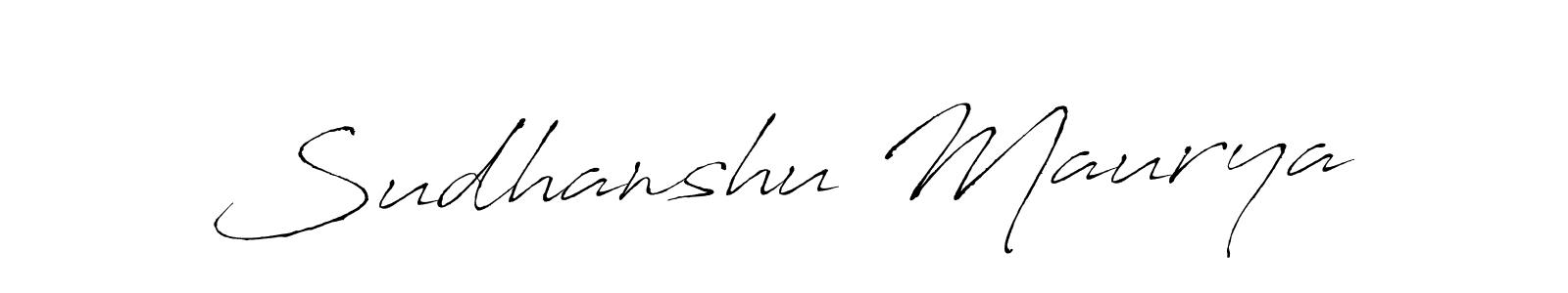 Antro_Vectra is a professional signature style that is perfect for those who want to add a touch of class to their signature. It is also a great choice for those who want to make their signature more unique. Get Sudhanshu Maurya name to fancy signature for free. Sudhanshu Maurya signature style 6 images and pictures png