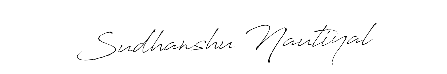 It looks lik you need a new signature style for name Sudhanshu Nautiyal. Design unique handwritten (Antro_Vectra) signature with our free signature maker in just a few clicks. Sudhanshu Nautiyal signature style 6 images and pictures png