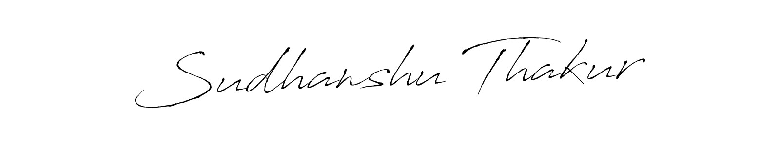 How to make Sudhanshu Thakur name signature. Use Antro_Vectra style for creating short signs online. This is the latest handwritten sign. Sudhanshu Thakur signature style 6 images and pictures png