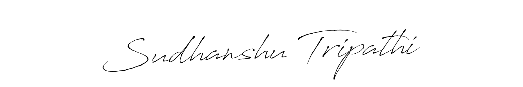 Create a beautiful signature design for name Sudhanshu Tripathi. With this signature (Antro_Vectra) fonts, you can make a handwritten signature for free. Sudhanshu Tripathi signature style 6 images and pictures png