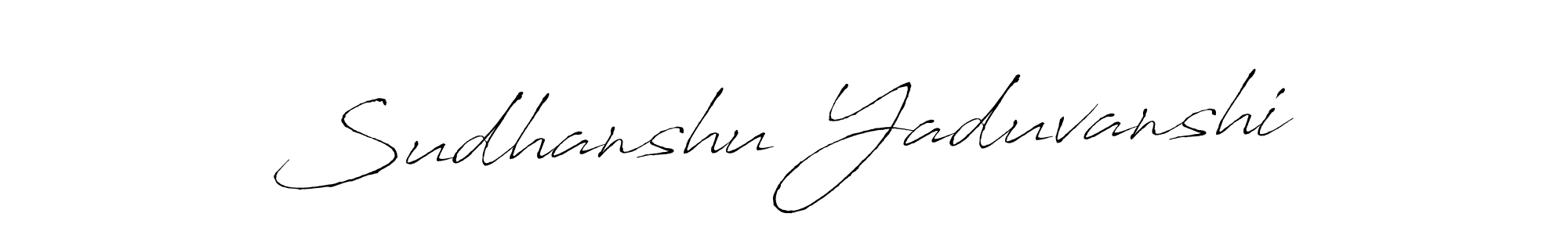 Sudhanshu Yaduvanshi stylish signature style. Best Handwritten Sign (Antro_Vectra) for my name. Handwritten Signature Collection Ideas for my name Sudhanshu Yaduvanshi. Sudhanshu Yaduvanshi signature style 6 images and pictures png