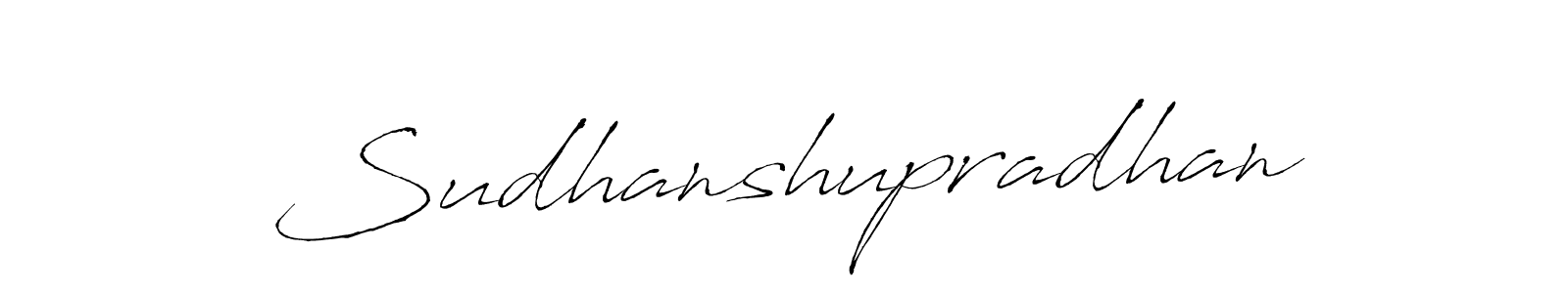 Make a beautiful signature design for name Sudhanshupradhan. With this signature (Antro_Vectra) style, you can create a handwritten signature for free. Sudhanshupradhan signature style 6 images and pictures png