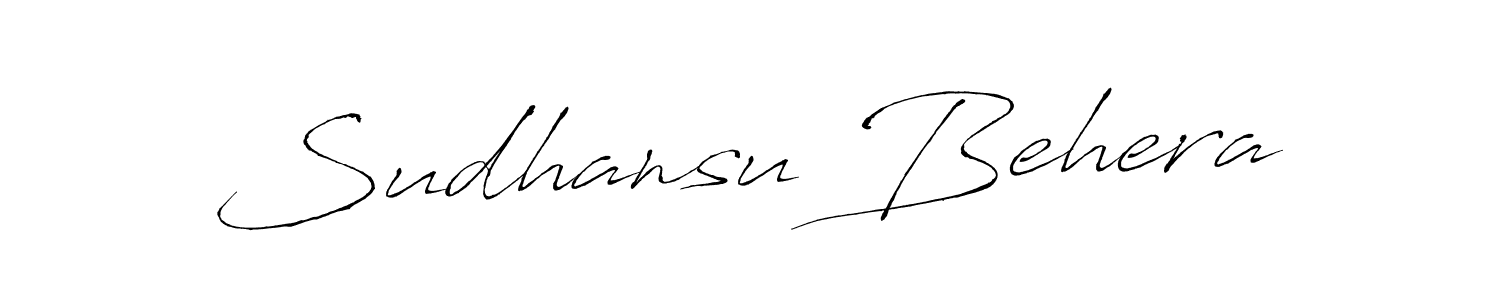 How to make Sudhansu Behera signature? Antro_Vectra is a professional autograph style. Create handwritten signature for Sudhansu Behera name. Sudhansu Behera signature style 6 images and pictures png