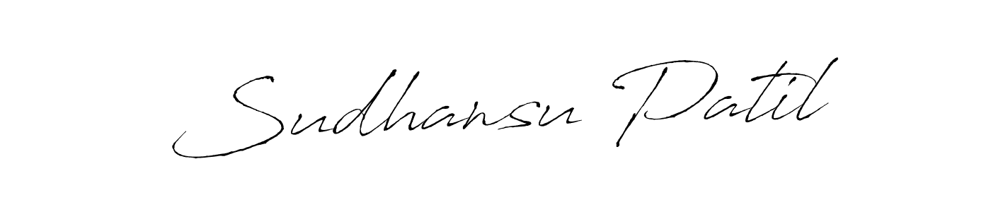 Antro_Vectra is a professional signature style that is perfect for those who want to add a touch of class to their signature. It is also a great choice for those who want to make their signature more unique. Get Sudhansu Patil name to fancy signature for free. Sudhansu Patil signature style 6 images and pictures png