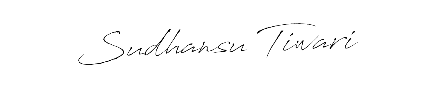 Sudhansu Tiwari stylish signature style. Best Handwritten Sign (Antro_Vectra) for my name. Handwritten Signature Collection Ideas for my name Sudhansu Tiwari. Sudhansu Tiwari signature style 6 images and pictures png