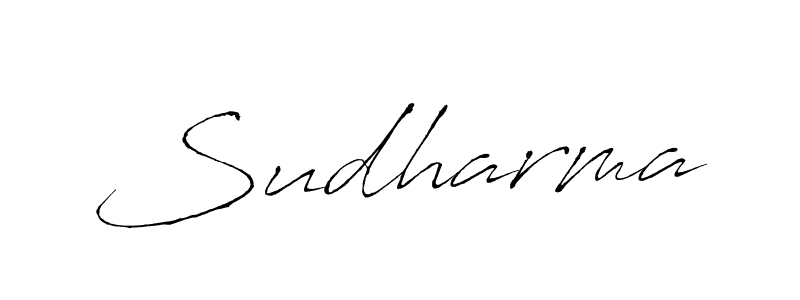 How to make Sudharma signature? Antro_Vectra is a professional autograph style. Create handwritten signature for Sudharma name. Sudharma signature style 6 images and pictures png