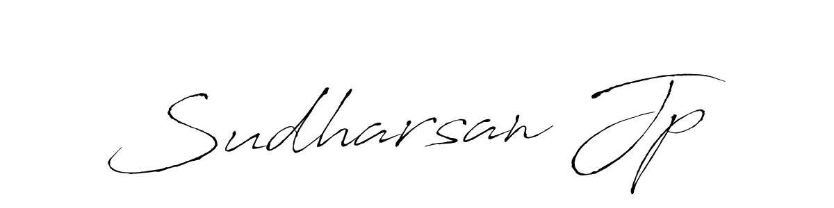 Make a beautiful signature design for name Sudharsan Jp. With this signature (Antro_Vectra) style, you can create a handwritten signature for free. Sudharsan Jp signature style 6 images and pictures png