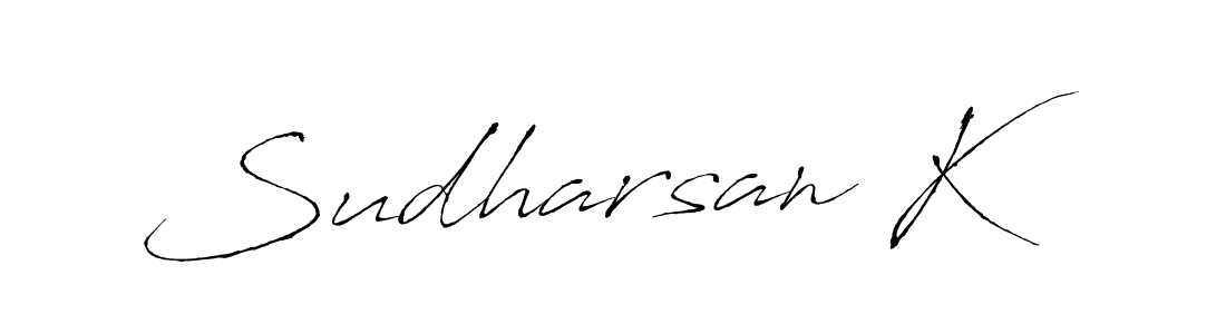 Also we have Sudharsan K name is the best signature style. Create professional handwritten signature collection using Antro_Vectra autograph style. Sudharsan K signature style 6 images and pictures png