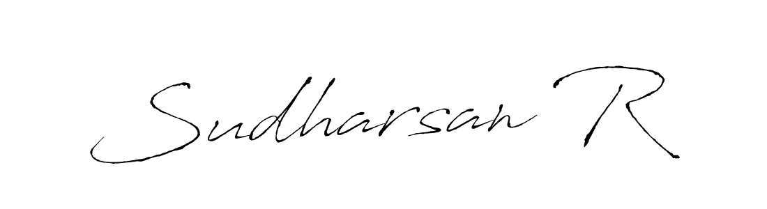 This is the best signature style for the Sudharsan R name. Also you like these signature font (Antro_Vectra). Mix name signature. Sudharsan R signature style 6 images and pictures png