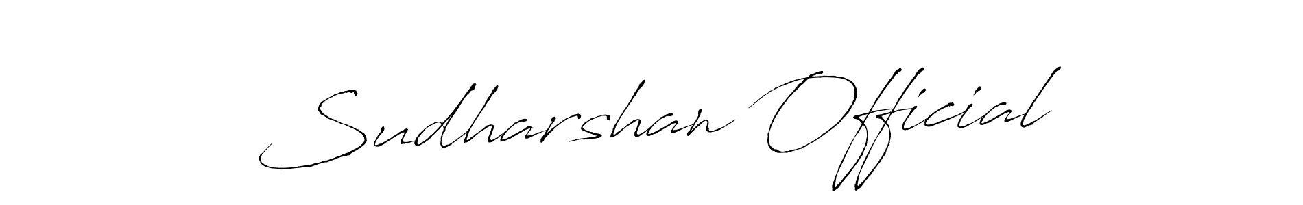 Make a beautiful signature design for name Sudharshan Official. With this signature (Antro_Vectra) style, you can create a handwritten signature for free. Sudharshan Official signature style 6 images and pictures png