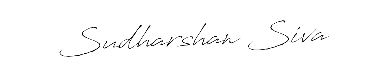 Create a beautiful signature design for name Sudharshan Siva. With this signature (Antro_Vectra) fonts, you can make a handwritten signature for free. Sudharshan Siva signature style 6 images and pictures png