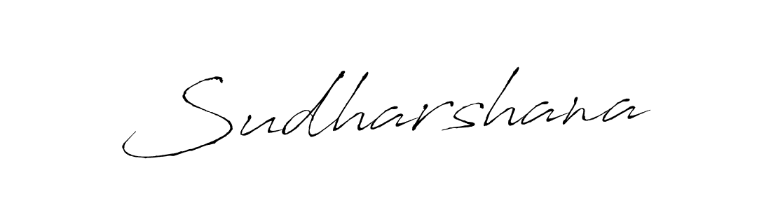 Make a beautiful signature design for name Sudharshana. With this signature (Antro_Vectra) style, you can create a handwritten signature for free. Sudharshana signature style 6 images and pictures png