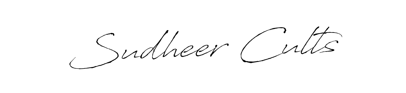 Sudheer Cults stylish signature style. Best Handwritten Sign (Antro_Vectra) for my name. Handwritten Signature Collection Ideas for my name Sudheer Cults. Sudheer Cults signature style 6 images and pictures png