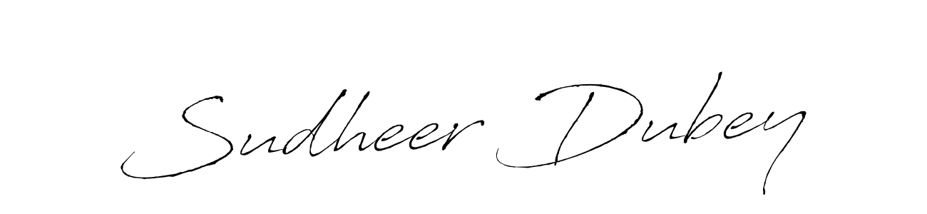 How to make Sudheer Dubey signature? Antro_Vectra is a professional autograph style. Create handwritten signature for Sudheer Dubey name. Sudheer Dubey signature style 6 images and pictures png