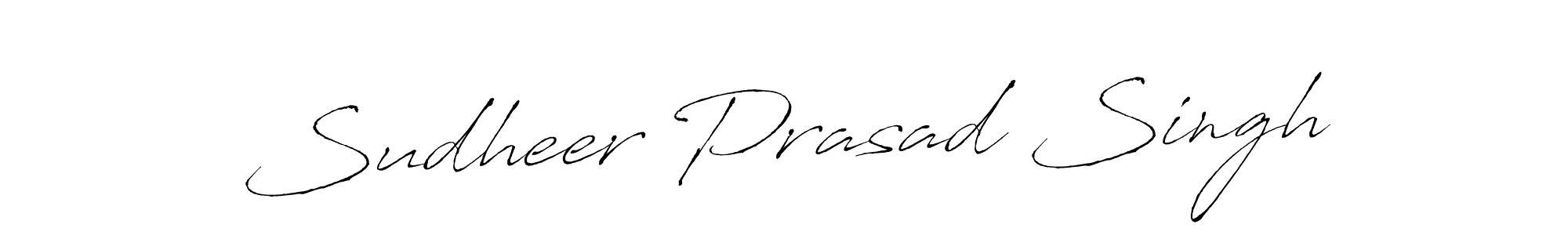 Use a signature maker to create a handwritten signature online. With this signature software, you can design (Antro_Vectra) your own signature for name Sudheer Prasad Singh. Sudheer Prasad Singh signature style 6 images and pictures png