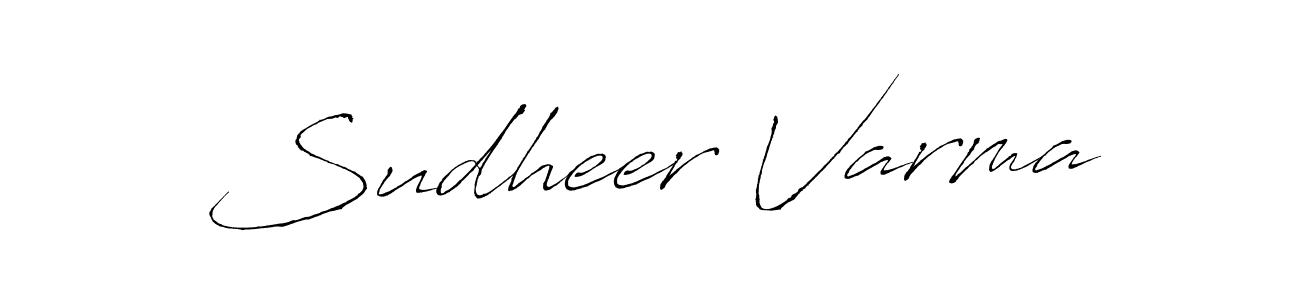 Use a signature maker to create a handwritten signature online. With this signature software, you can design (Antro_Vectra) your own signature for name Sudheer Varma. Sudheer Varma signature style 6 images and pictures png